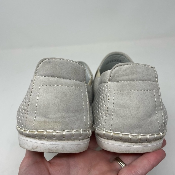 Bruno Marc Sleeker Leather Loafers – Slip-On – Gray – Size 10 - Picture 6 of 9